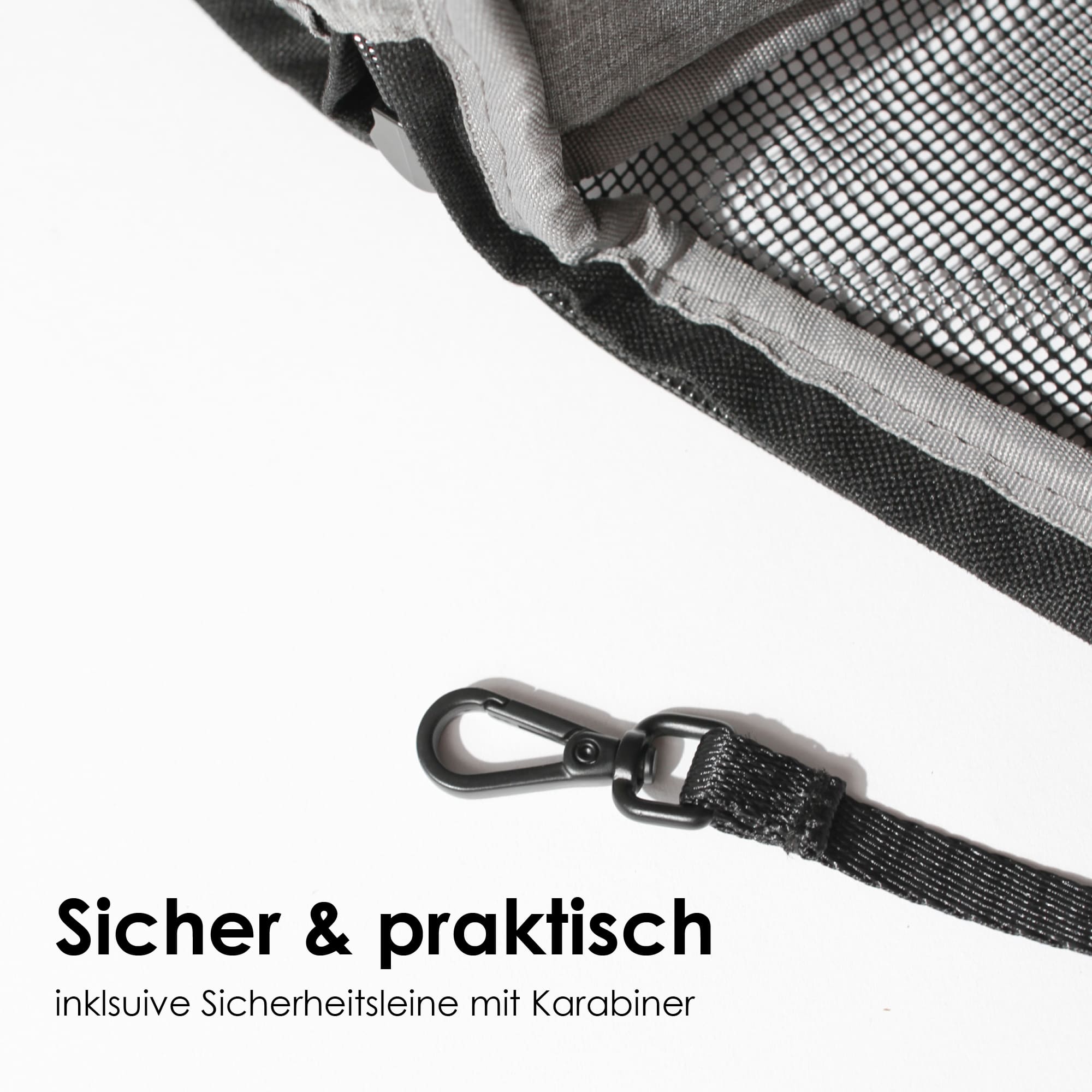 CHECK-IN Transporttasche: Sicher und praktisch dank Sicherheitsleine mit Karabiner