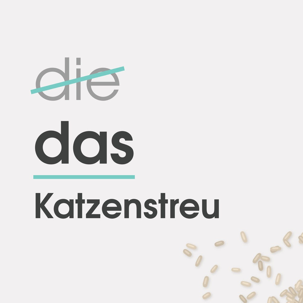 Wir sagen DAS Katzenstreu. Sorry, Duden.