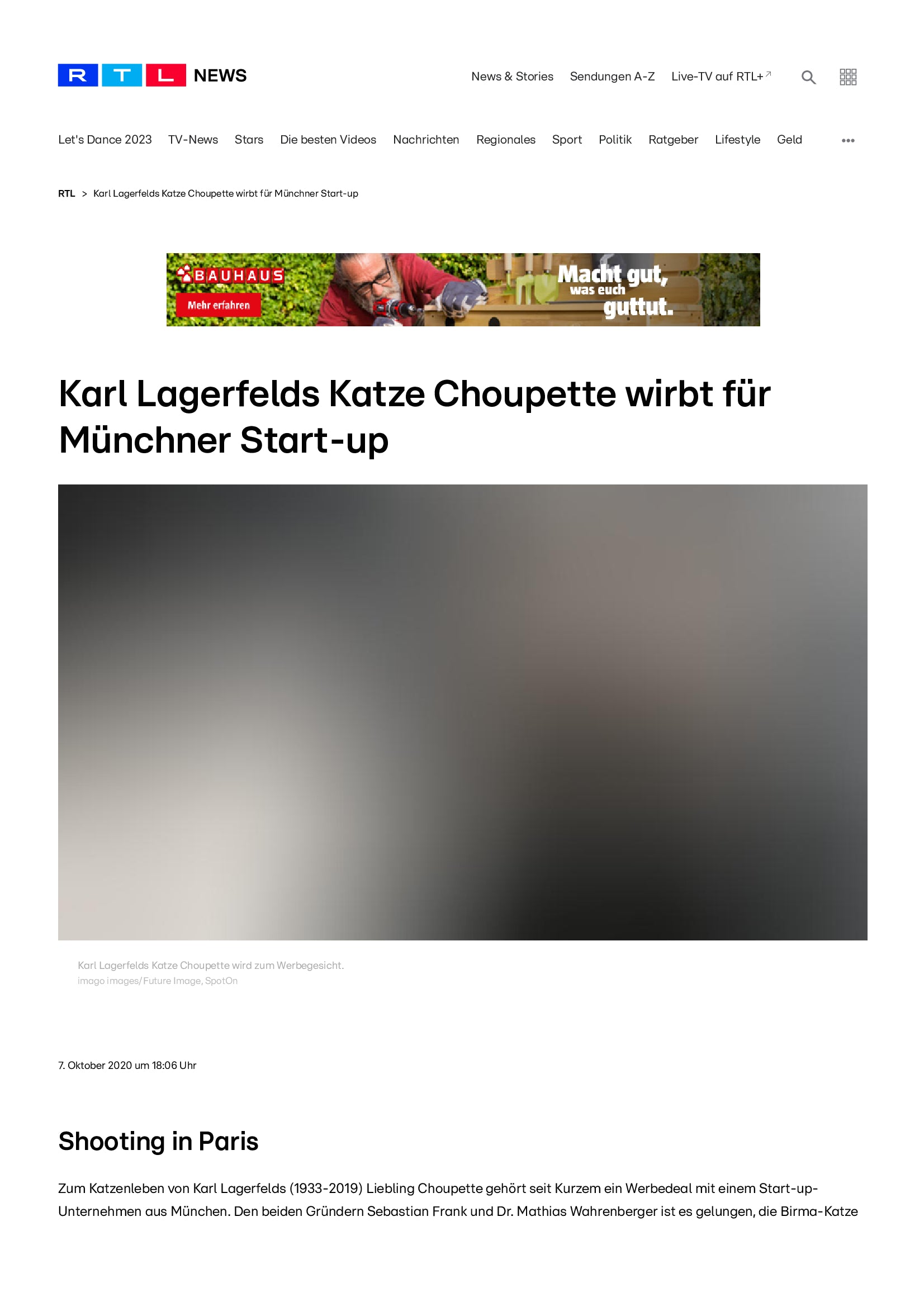 RTL News Choupette 