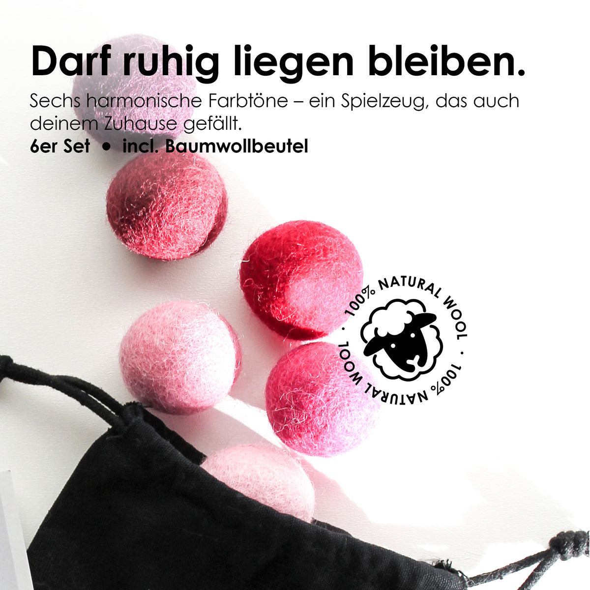 MAGIC MAGENTA felt balls