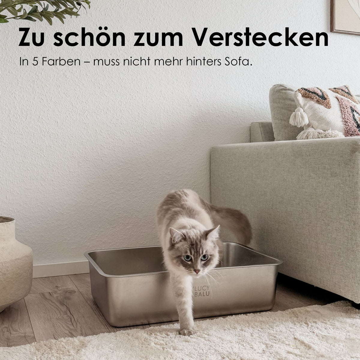 STEELOO cat litter box