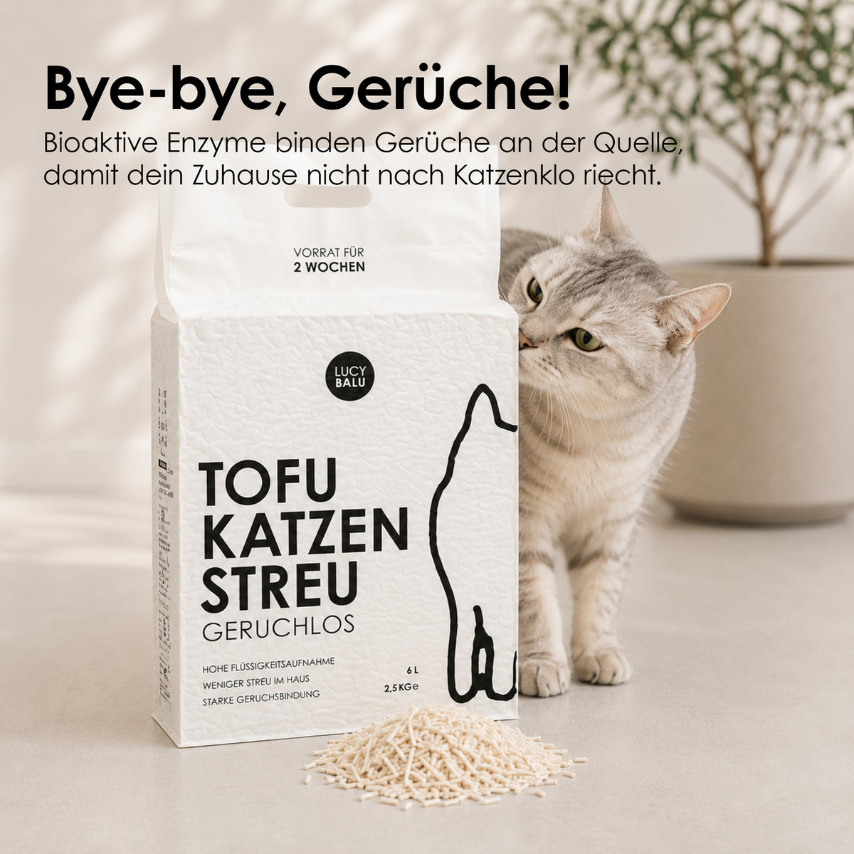 TOFU cat litter