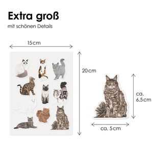 STICKY CATS Filzaufkleber