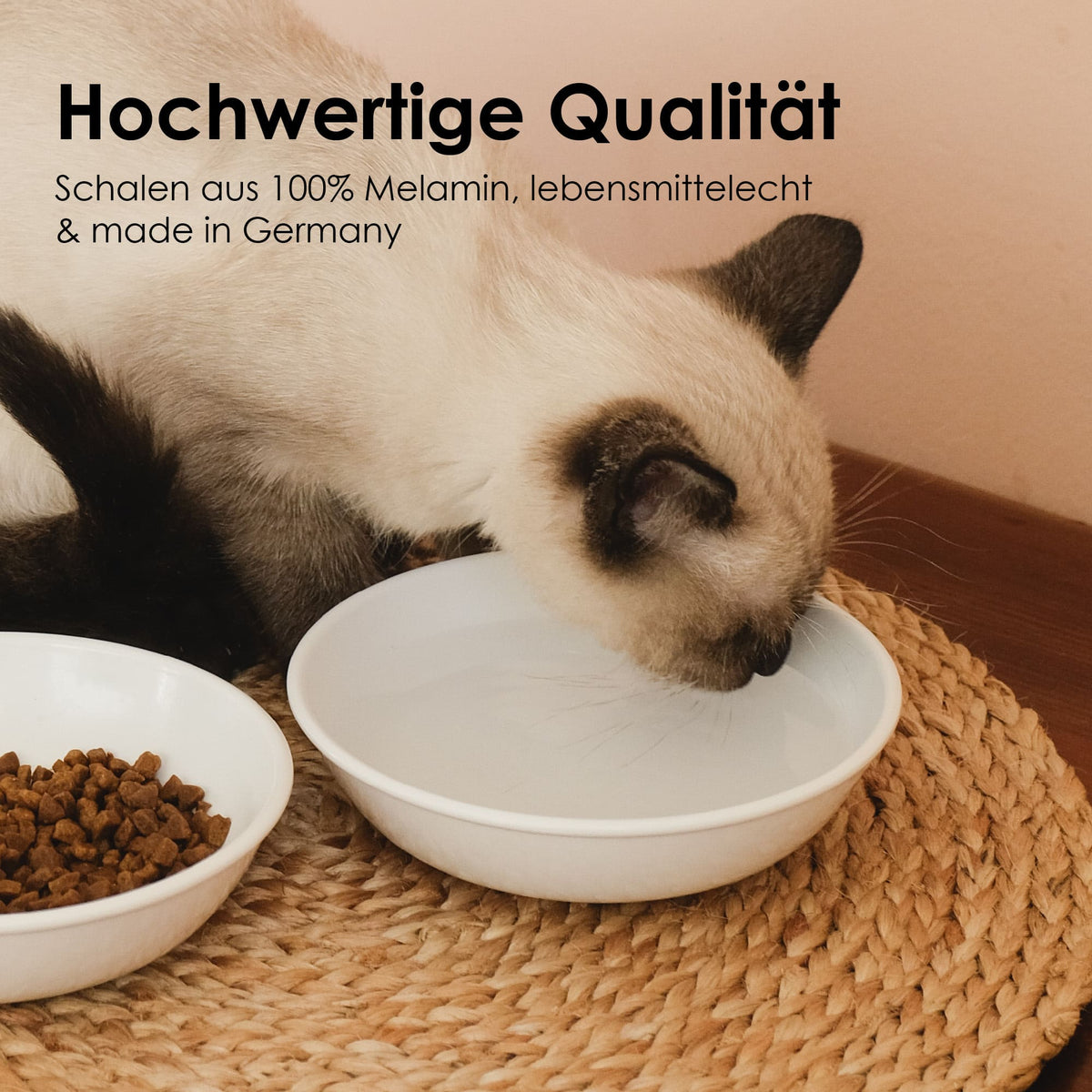 BOWL Melamine Kattenbakje | Set van 2