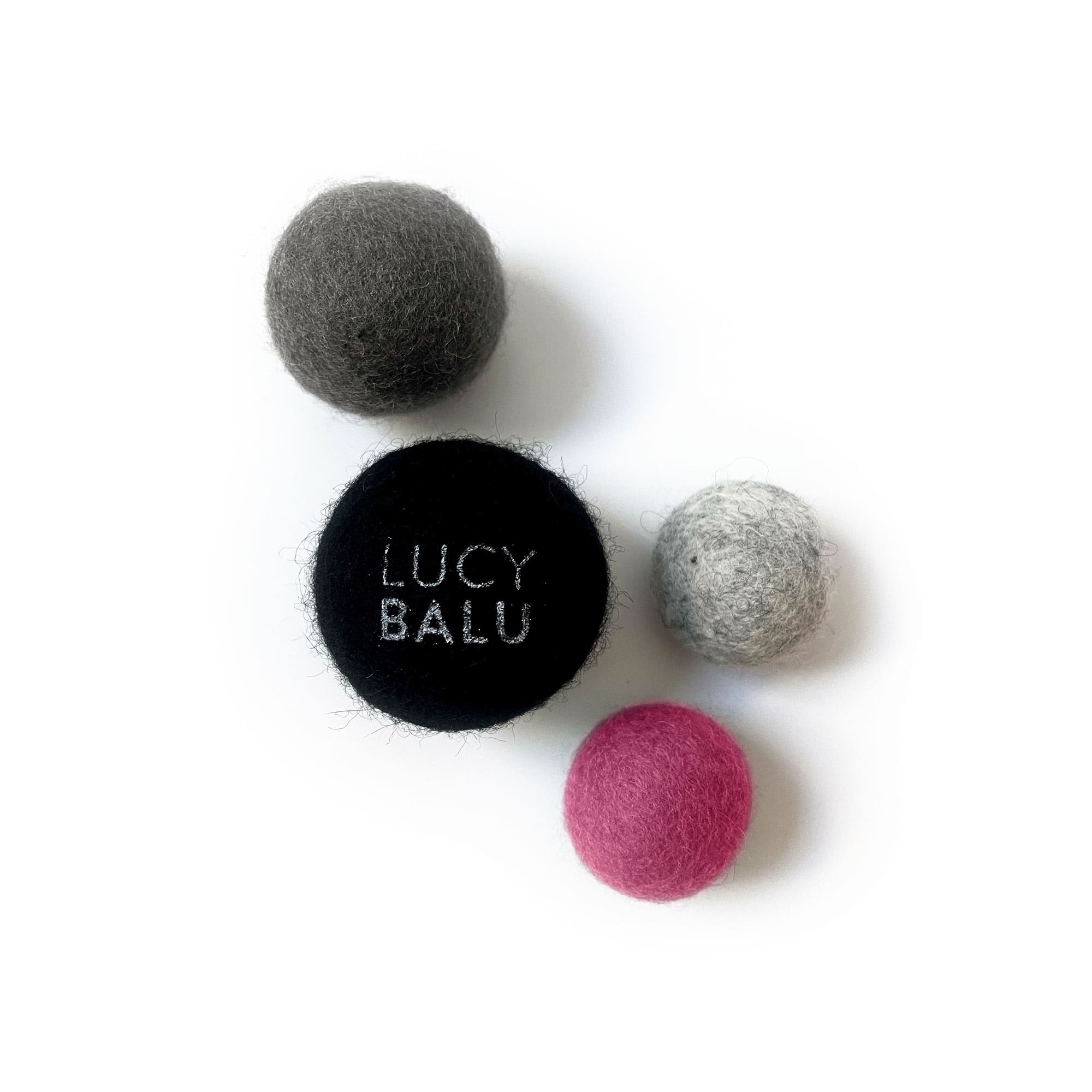 Palline Di Feltro Per Gatti LucyBalu - 100% Lana Naturale, Set Da 6, Colorate E Silenziose - Foto 8