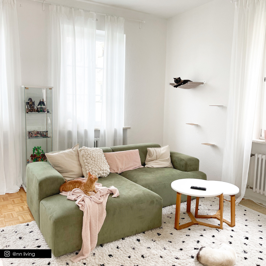 LucyBalu® SWING Kattenhangmat met Natuurlijk Vilt | Hangmat voor Katten als een Kattenbed aan de Muur | Kattenbed voor Aan de Muur met Metalen Frame | Wandbed Kat | Gemaakt in Duitsland LucyBalu® SWING Kattenhangmat met Natuurlijk Vilt | Hangmat voor Katten als een Kattenbed aan de Muur | Kattenbed voor Aan de Muur met Metalen Frame | Wandbed Kat | Gemaakt in Duitsland