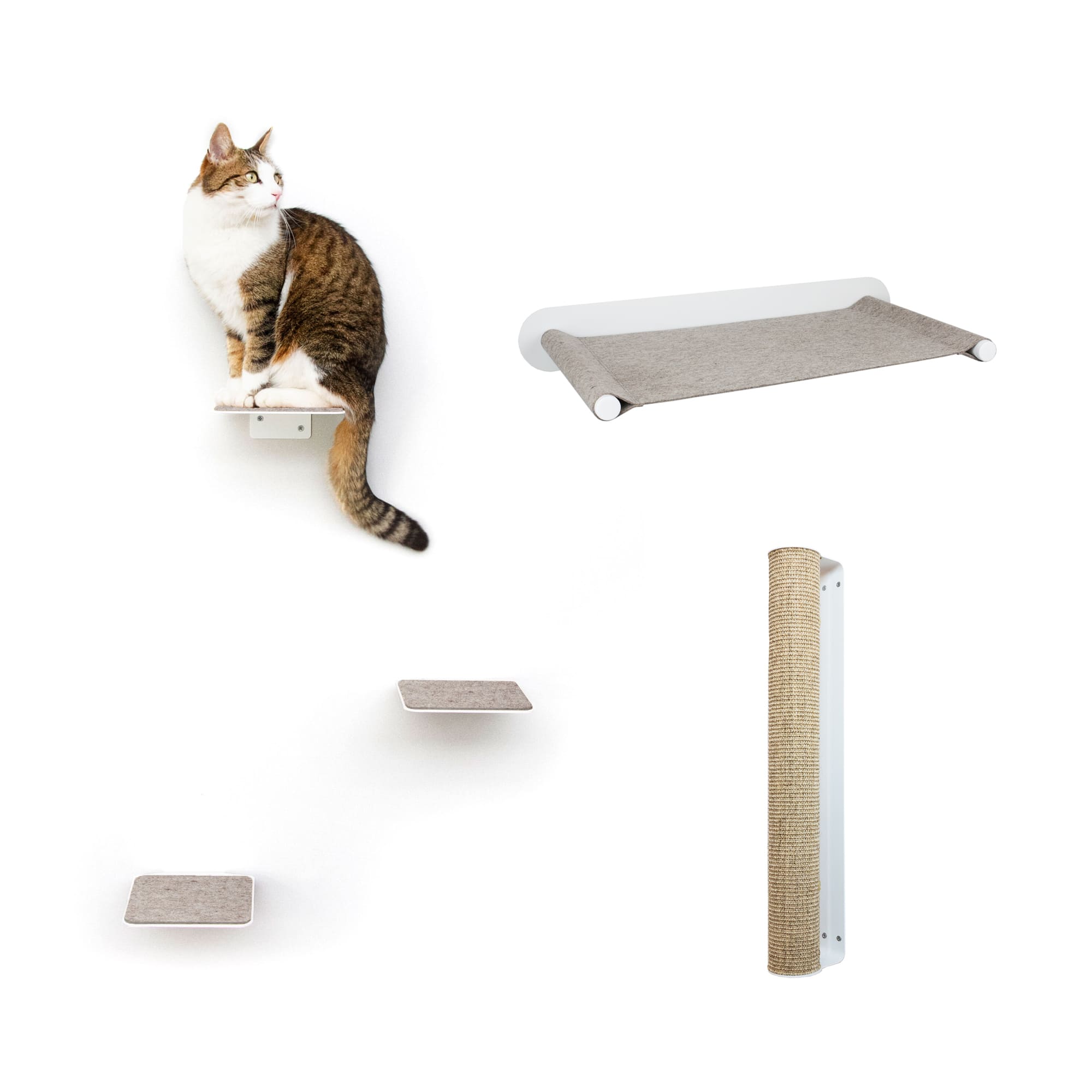 Cat wall set white - CATWALK - LucyBalu