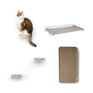 Set per parete per gatti bianco - SCRATCHPAD