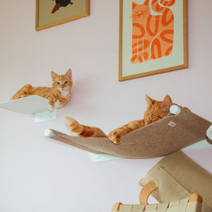 Set per parete per gatti bianco - SCRATCHPAD