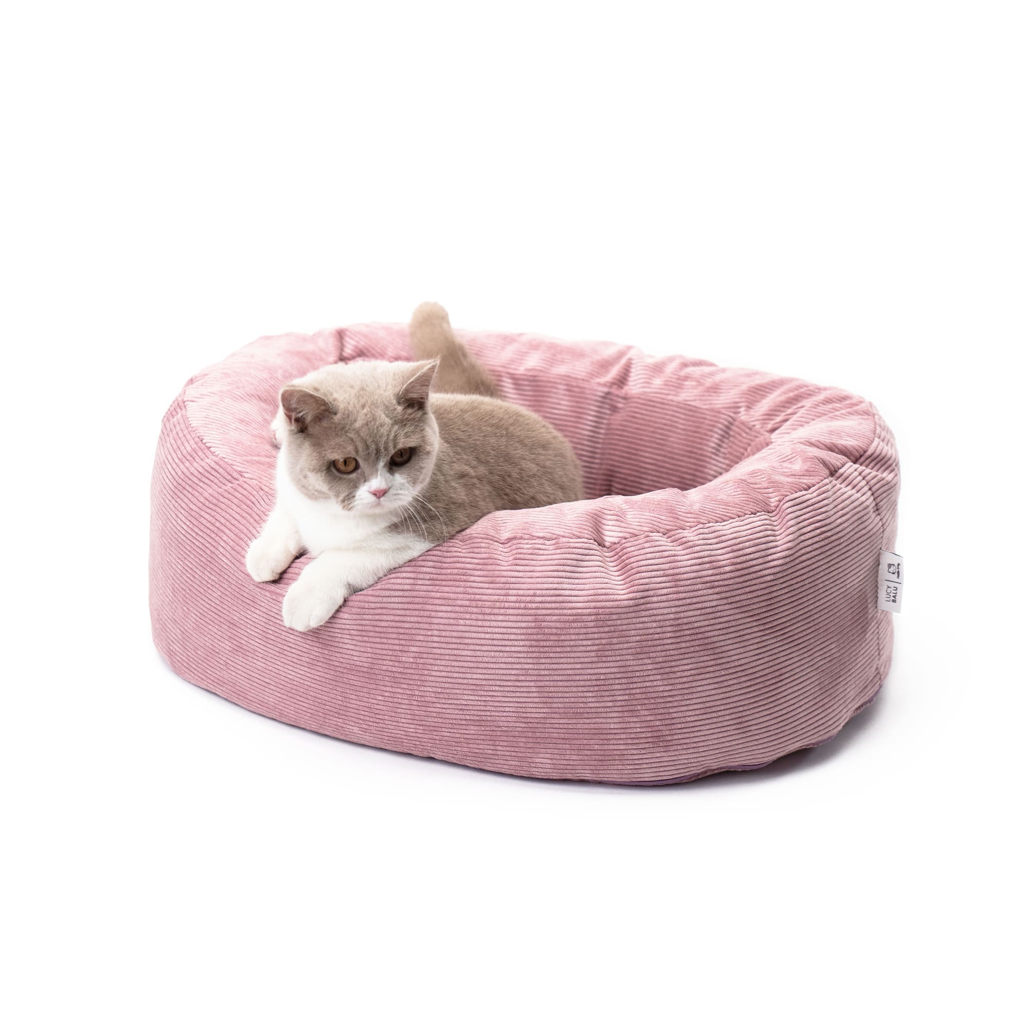 Katzenbett Hello Kitty mit kuscheligem Cord-Bezug von LucyBalu