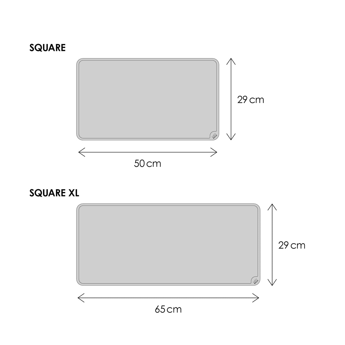 SQUARE - silicone cat food place mat