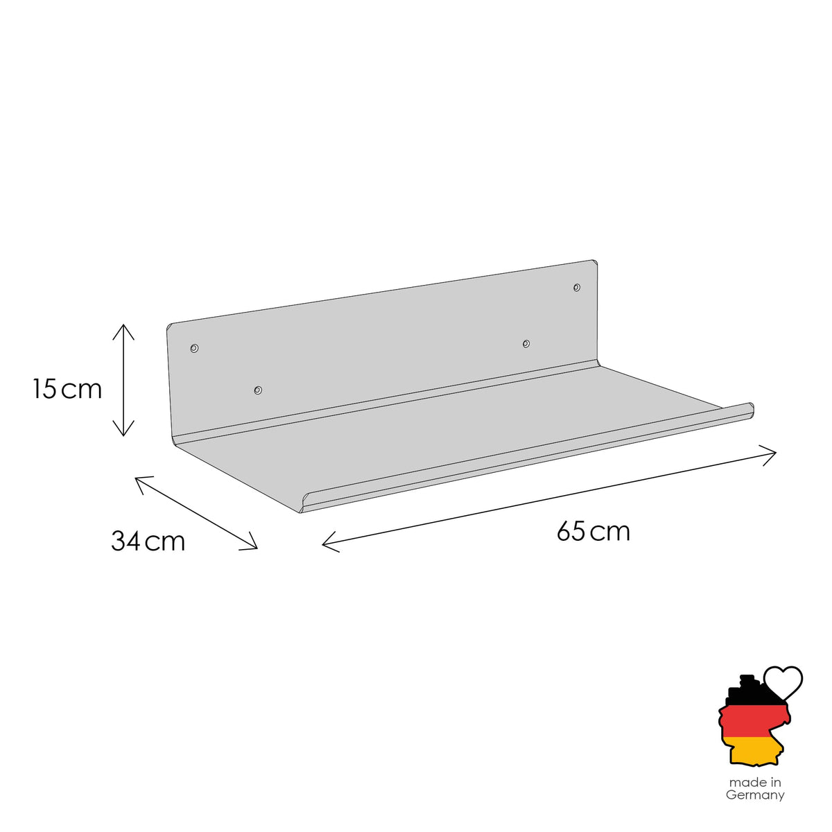 STRAIGHT Plateforme murale