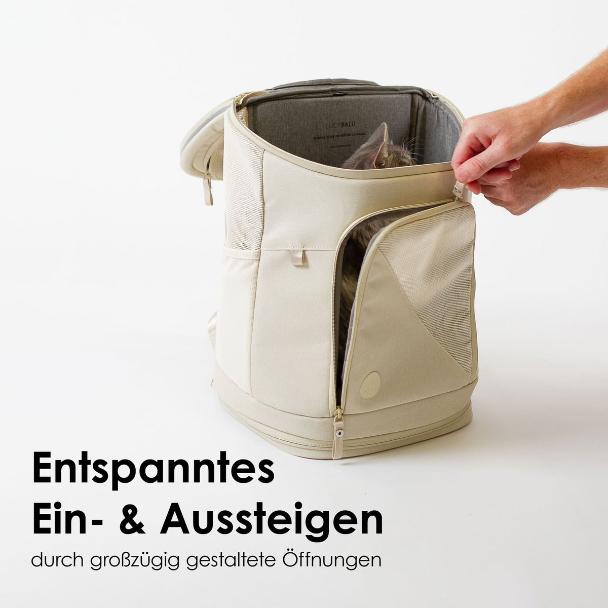 katzen wanderrucksack LucyBalu® Katzenrucksack zum Transport von Katzen