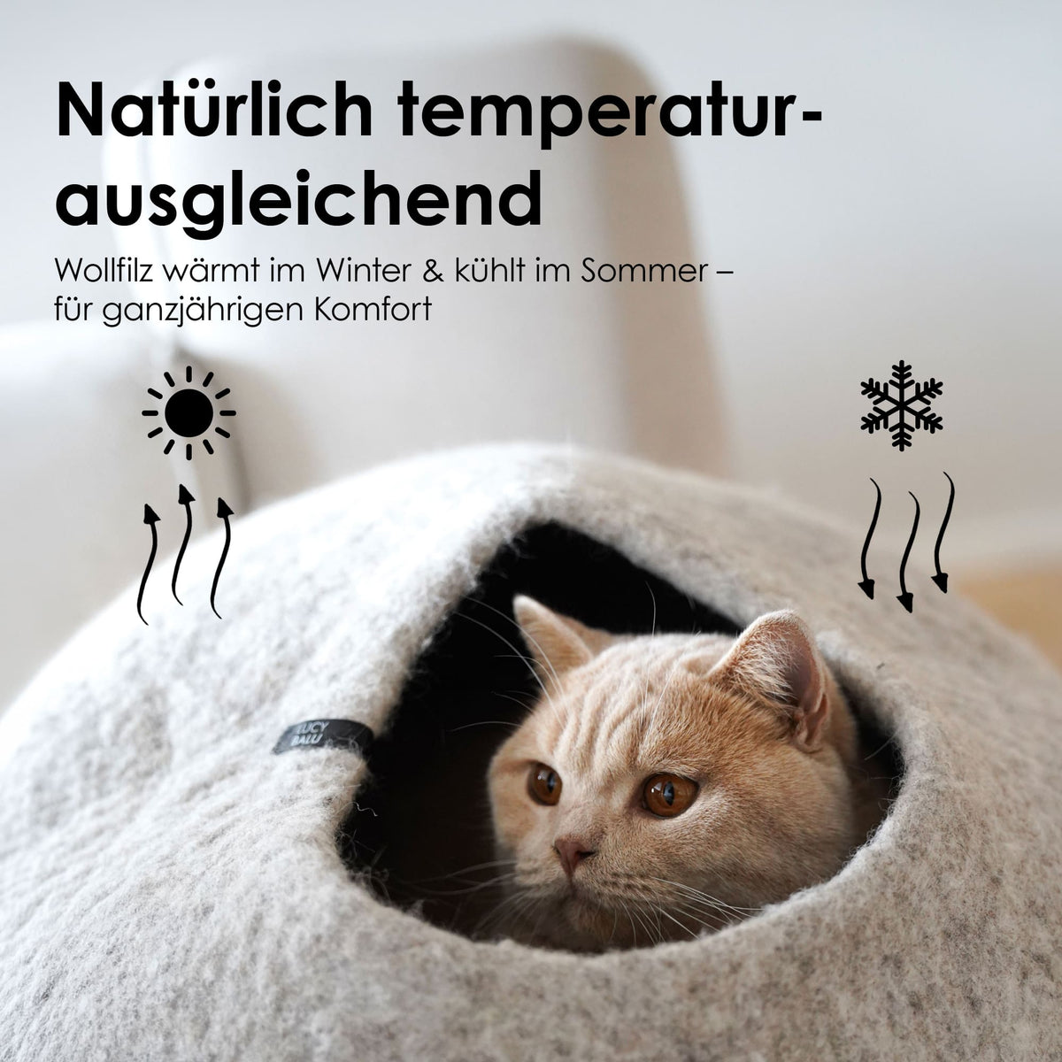 PEBBLE Panier en feutre